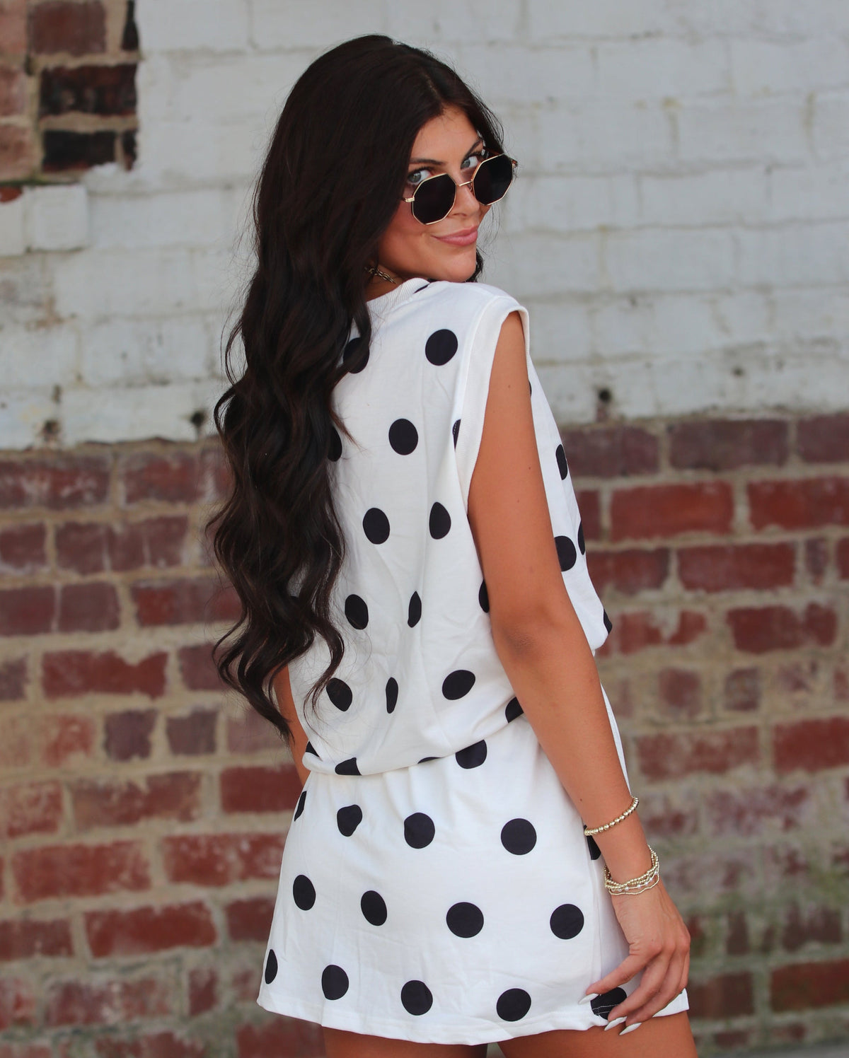 Polka Dot Tank Mini Skort Set