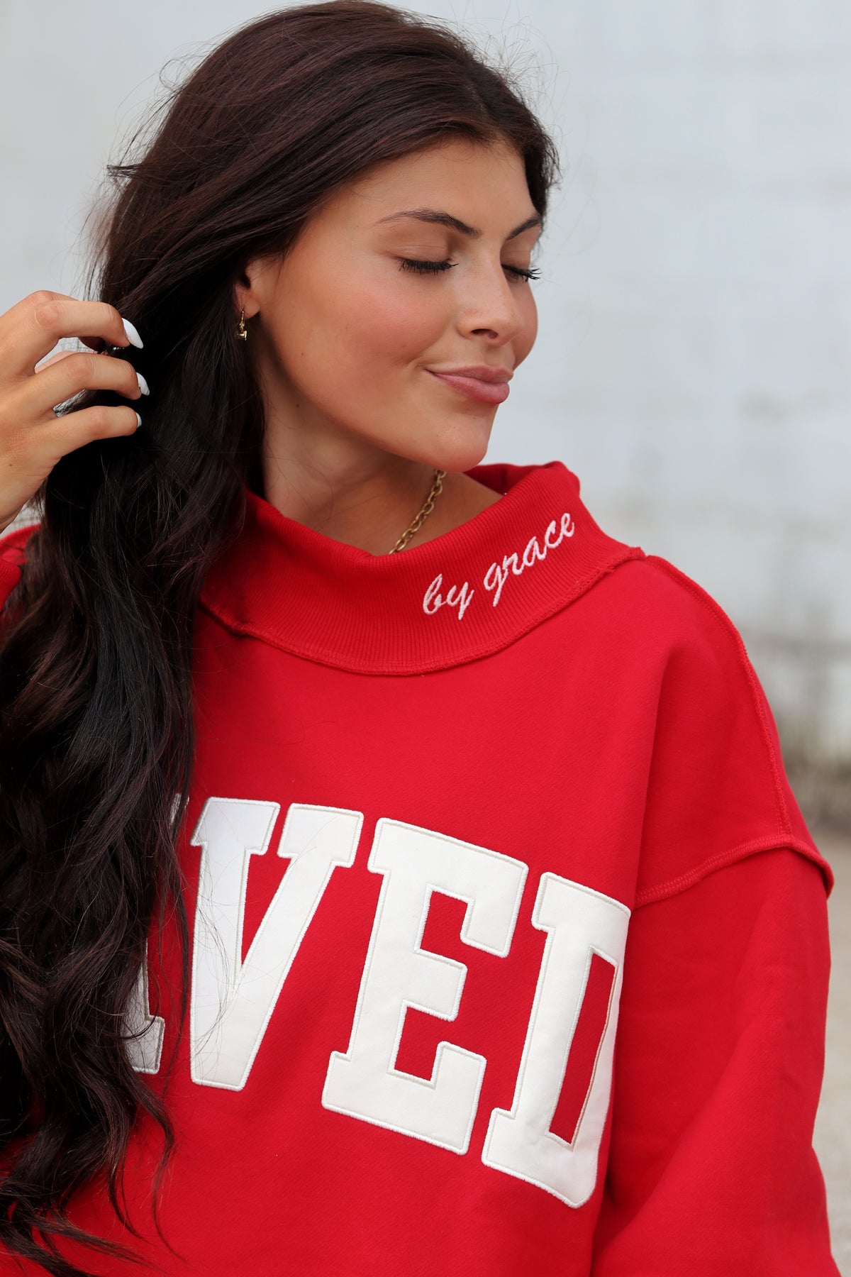 SAVED Mock Neck Sweatshirt