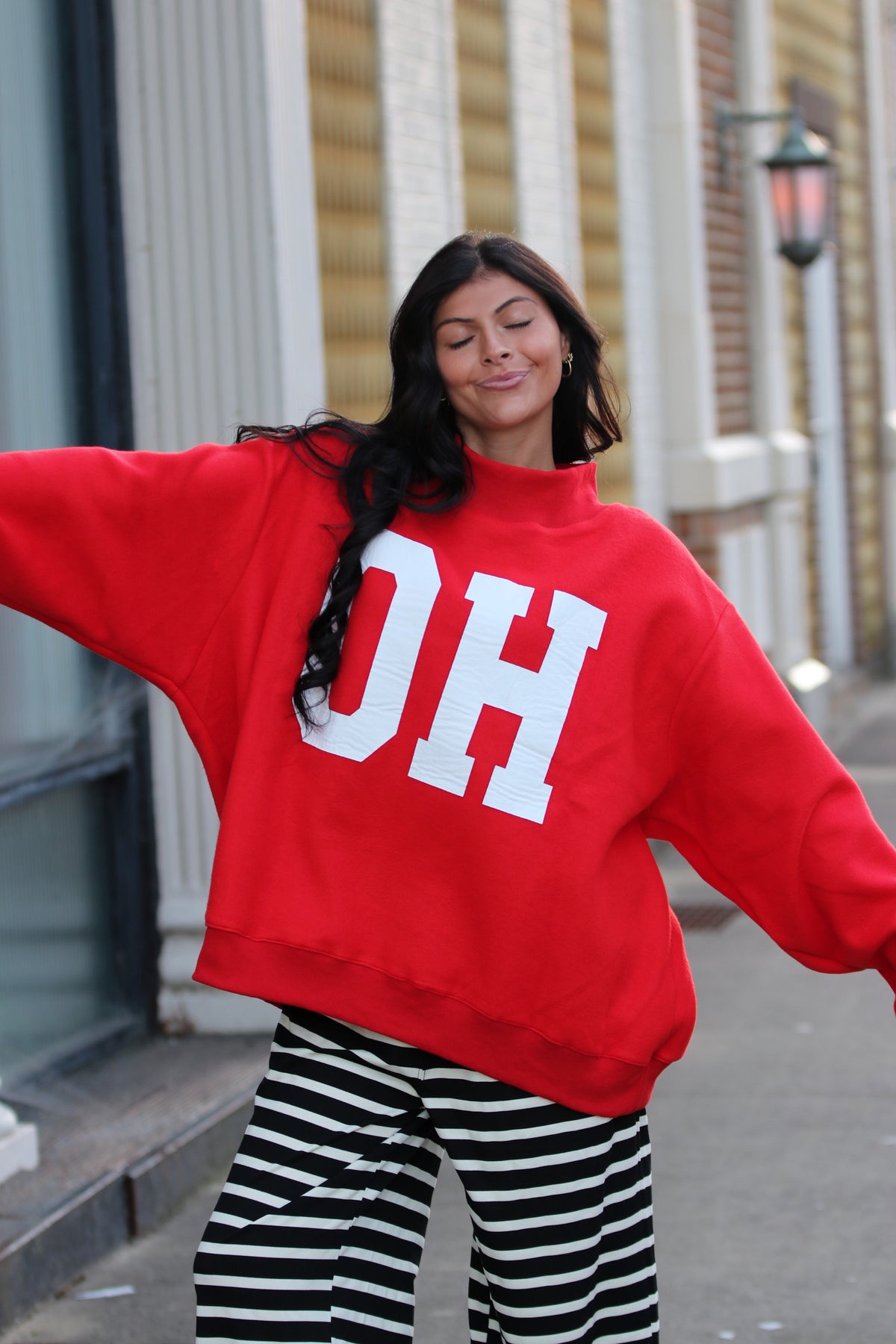 OH-IO & OH' Reversible Mock neck Sweatshirt
