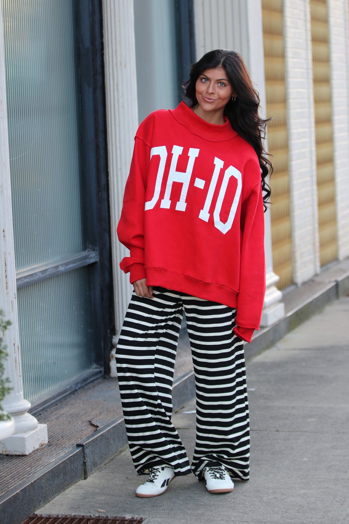 OH-IO & OH' Reversible Mock neck Sweatshirt