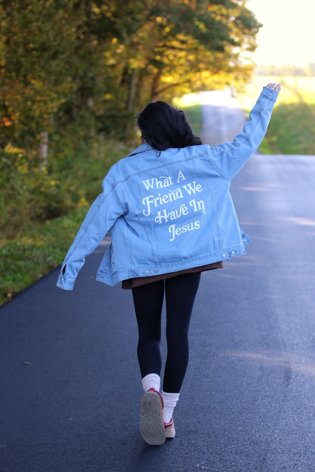 What a Friend In Jesus Denim Jacket