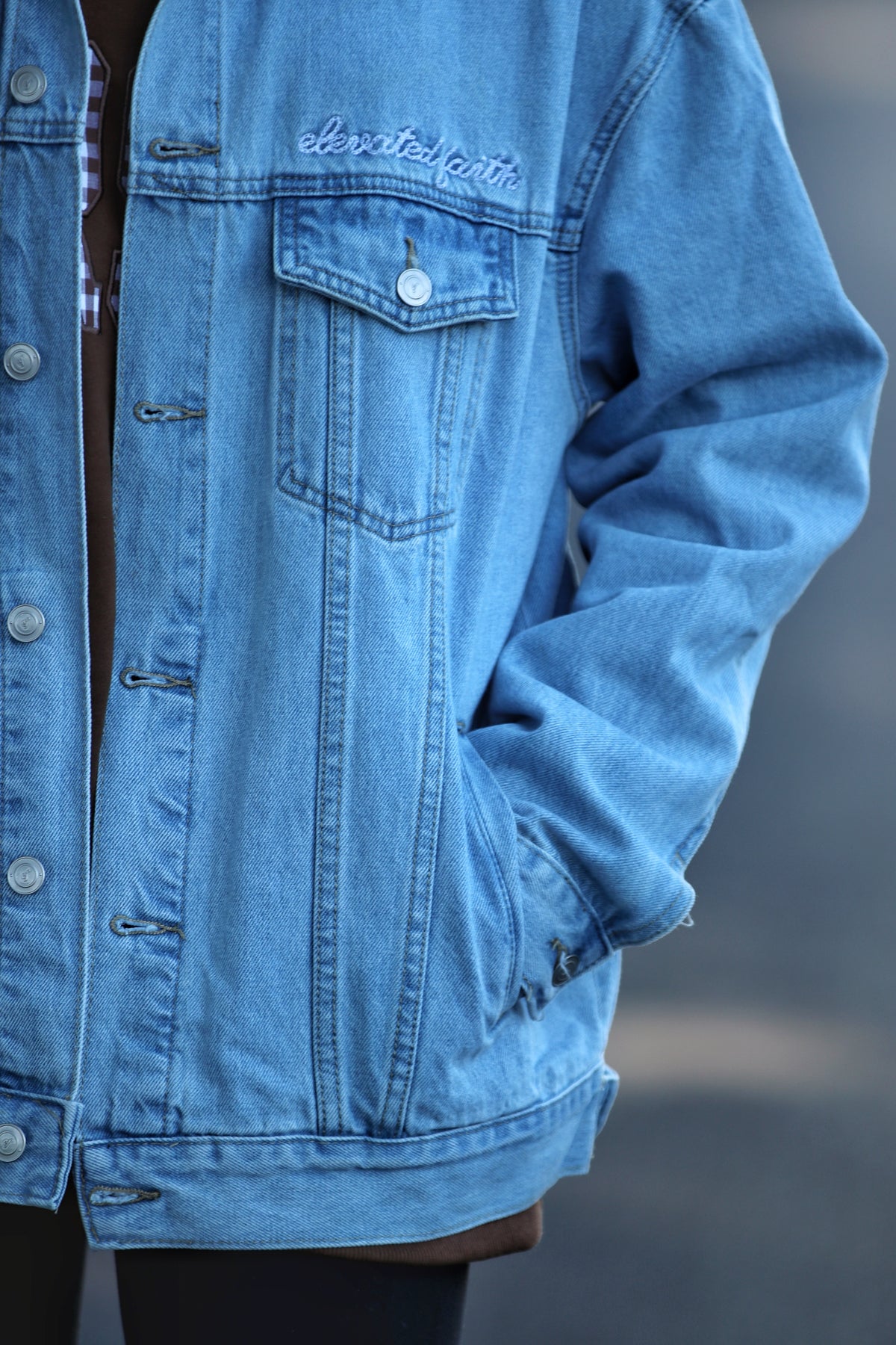 What a Friend In Jesus Denim Jacket
