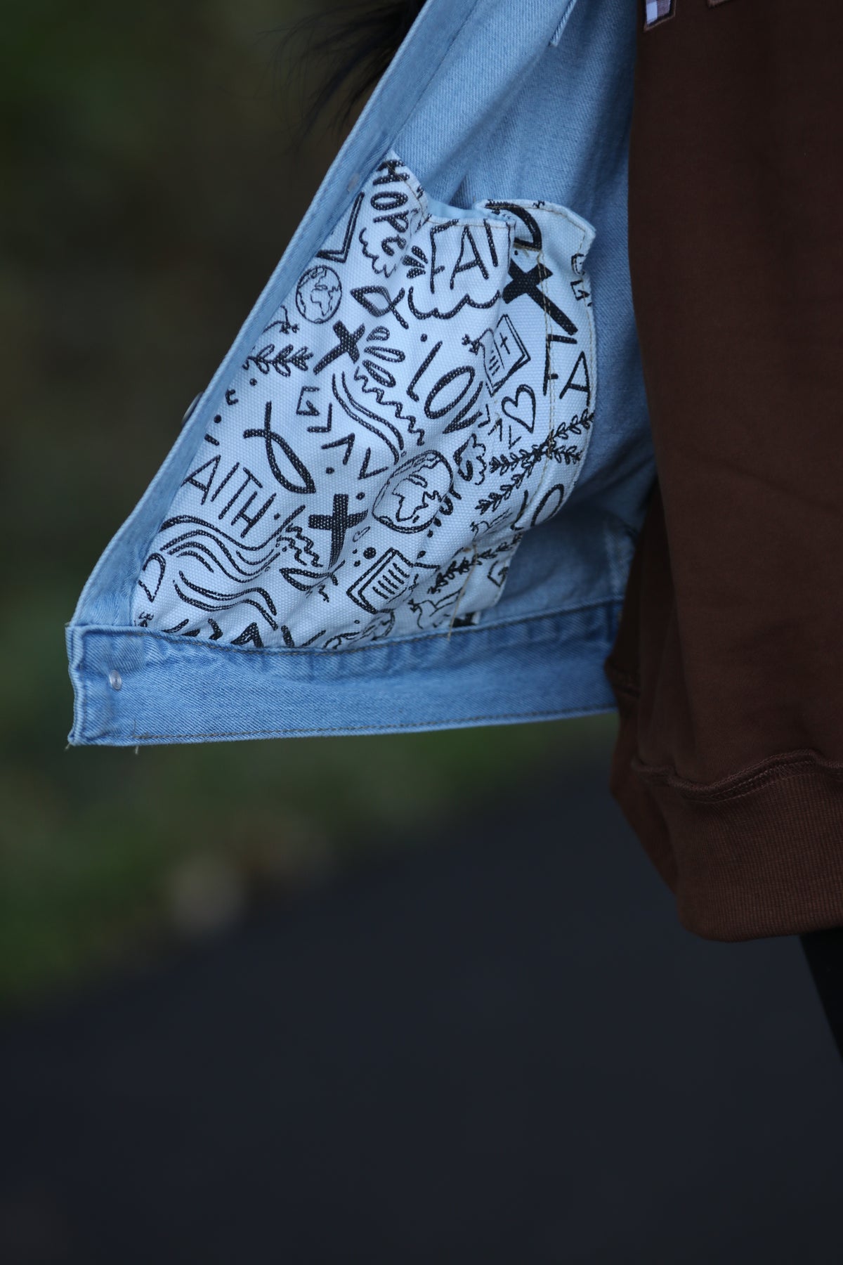What a Friend In Jesus Denim Jacket