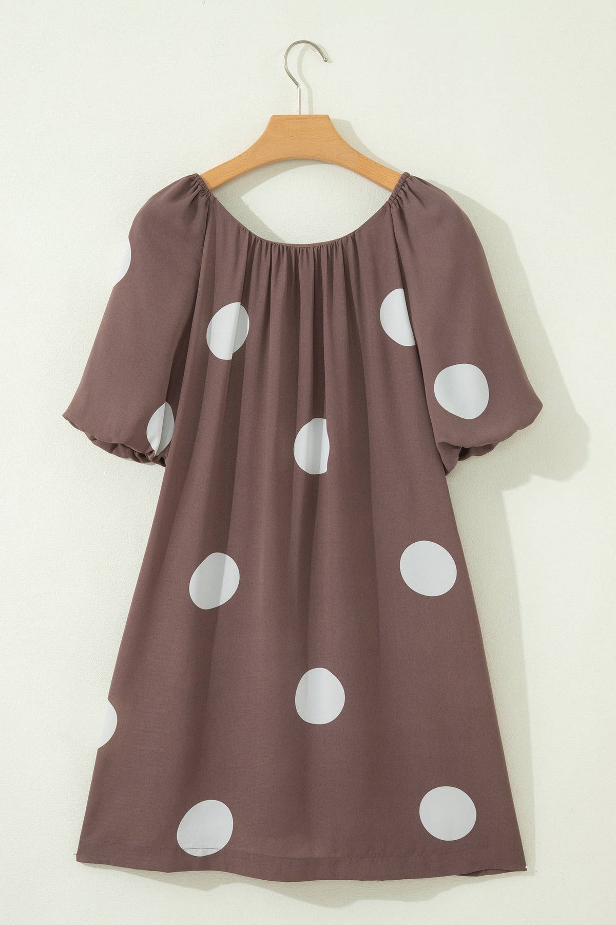 Polka Dot Loose Knot Back Dress