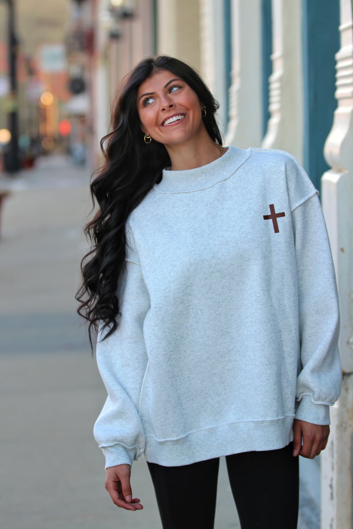 Reversible Mock Neck CROSS & JESUS SAVES