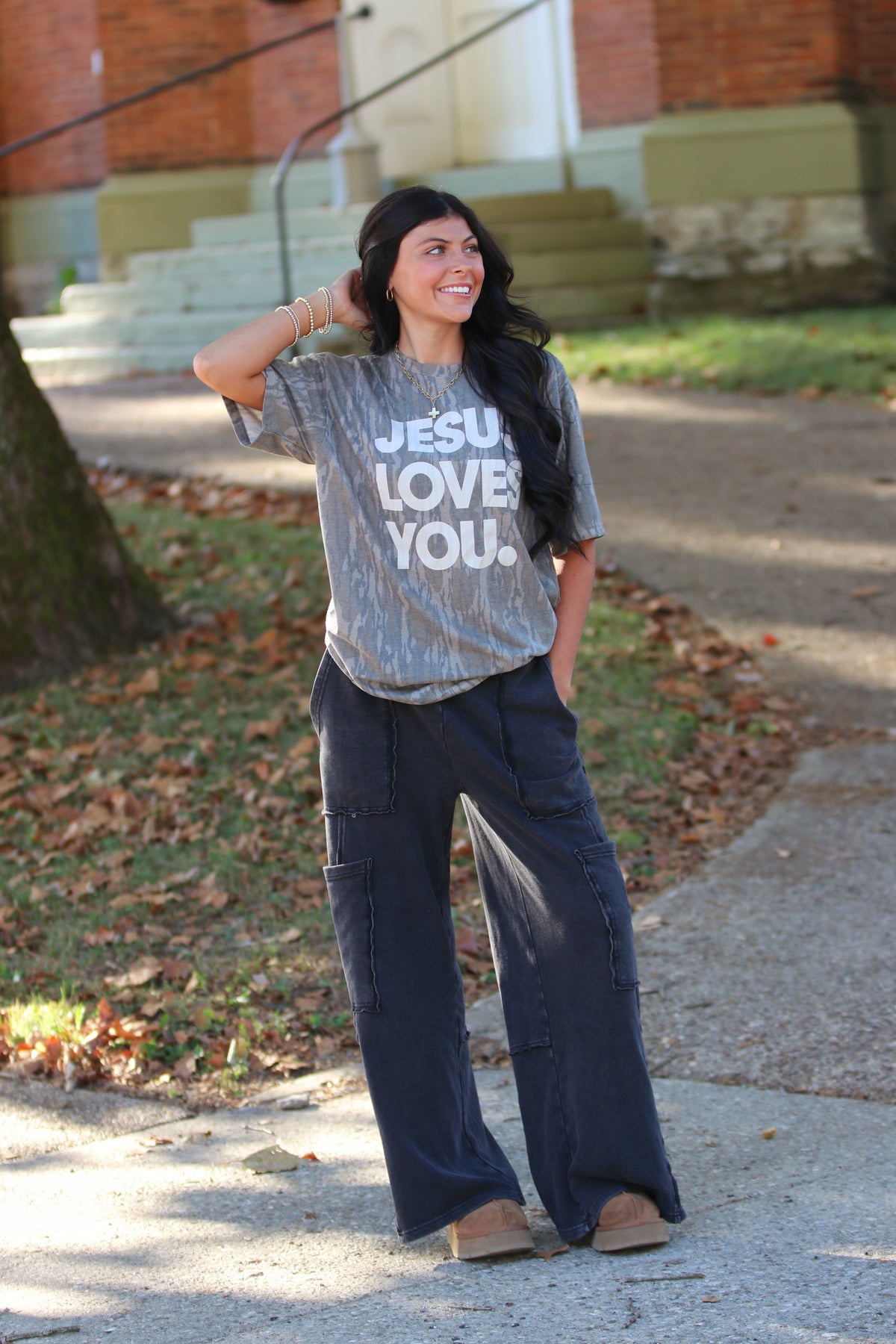 Mineral Wash Cargo Pocket Pants